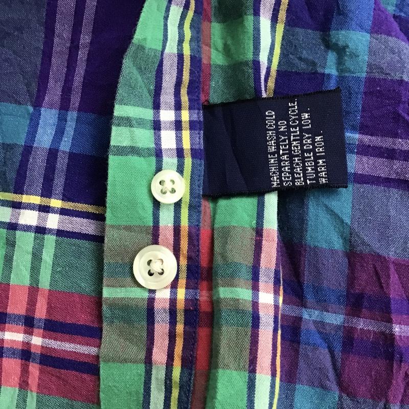 ノーティカ NAUTICA シャツ、ブラウス 半袖 ボタンダウン 胸ポケット チェック XL ワンポイント マルチカラー / マルチカラー /  メンズ USED 古着 中古 10094353