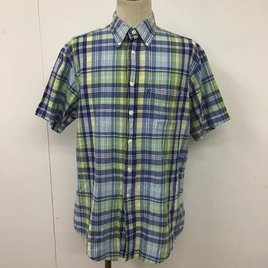 ブルックス ブラザーズ BROOKS BROTHERS シャツ、ブラウス 半袖 ボタンダウン 胸ポケット M チェック 青 / ブルー / X 白 / ホワイト / X 黄 / イエロー /  メンズ USED 古着 中古 10094358