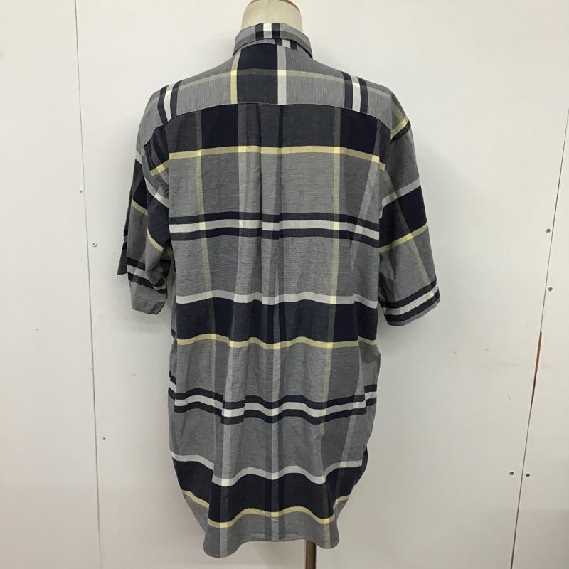 ノーティカ NAUTICA シャツ、ブラウス 半袖 ボタンダウン 胸ポケット L チェック 白 / ホワイト / X 紺 / ネイビー / X ベージュ / ベージュ /  メンズ USED 古着 中古 10094362