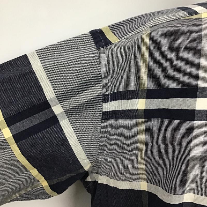 ノーティカ NAUTICA シャツ、ブラウス 半袖 ボタンダウン 胸ポケット L チェック 白 / ホワイト / X 紺 / ネイビー / X ベージュ / ベージュ /  メンズ USED 古着 中古 10094362