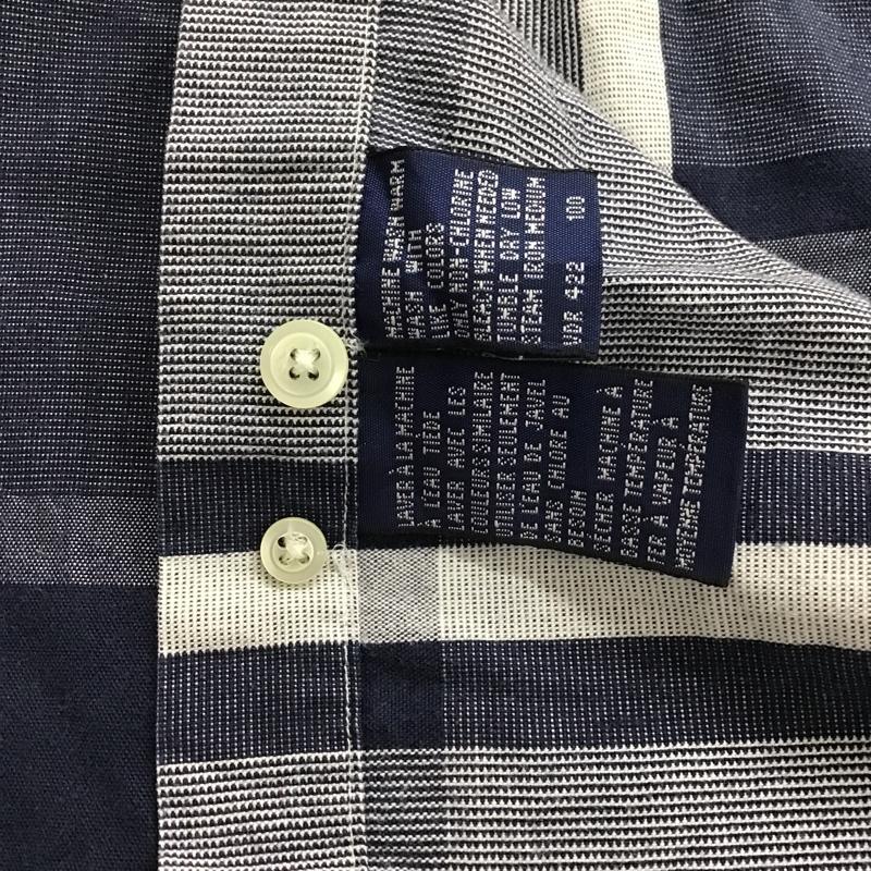 ノーティカ NAUTICA シャツ、ブラウス 半袖 ボタンダウン 胸ポケット L チェック 白 / ホワイト / X 紺 / ネイビー / X ベージュ / ベージュ /  メンズ USED 古着 中古 10094362