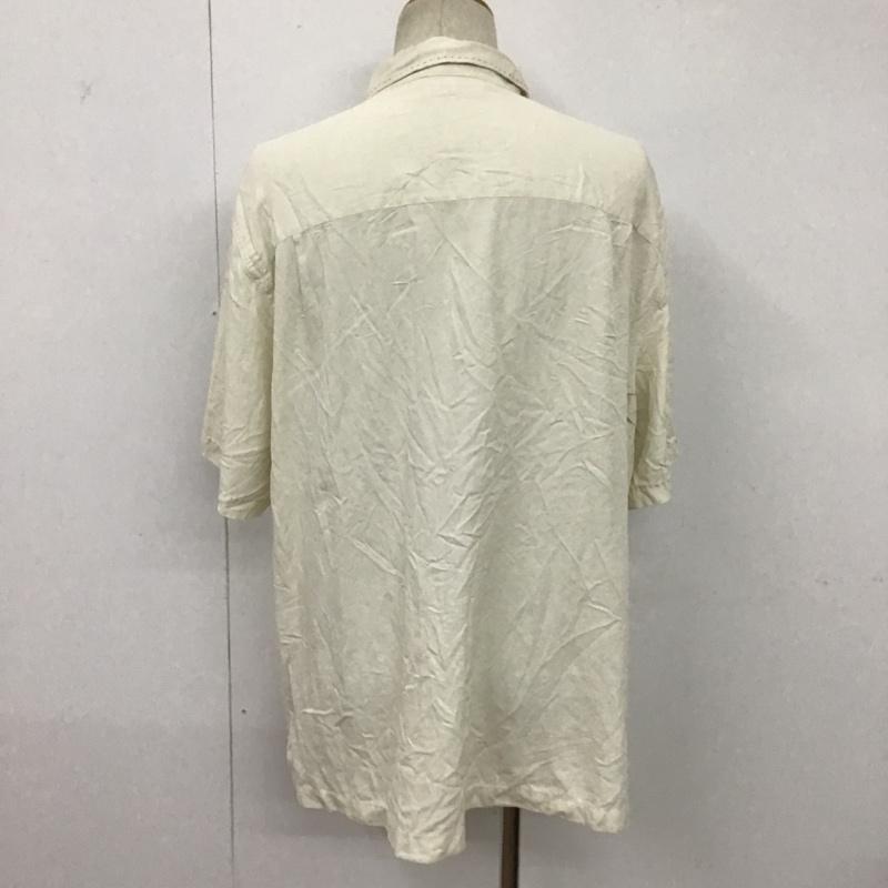 古着 USED シャツ、ブラウス 半袖 XL 刺繍 オフホワイト / オフホワイト /  メンズ USED 古着 中古 10094363