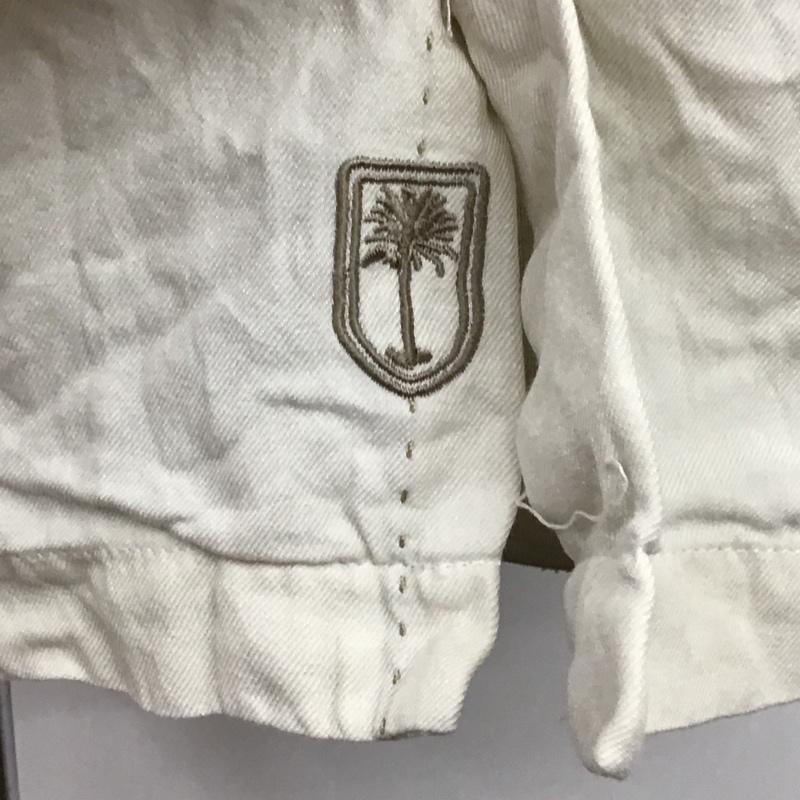 古着 USED シャツ、ブラウス 半袖 XL 刺繍 オフホワイト / オフホワイト /  メンズ USED 古着 中古 10094363