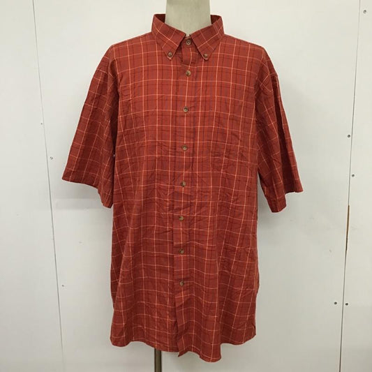 エルエルビーン L.L.Bean シャツ、ブラウス 半袖 ボタンダウン 269340 XL チェック 赤 / レッド / X 白 / ホワイト / X 青 / ブルー / X 紺 / ネイビー /  メンズ USED 古着 中古 10094368