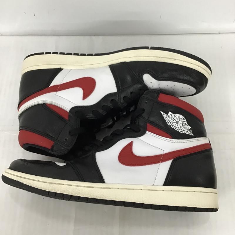 ナイキ NIKE スニーカー スニーカー 555088-061 AIR JORDAN 1 RETRO HIGH OG 28.5cm 箱有 28.5cm ロゴ、文字 白 / ホワイト / X 黒 / ブラック / X 赤 / レッド /  メンズ USED 古着 中古 10094405