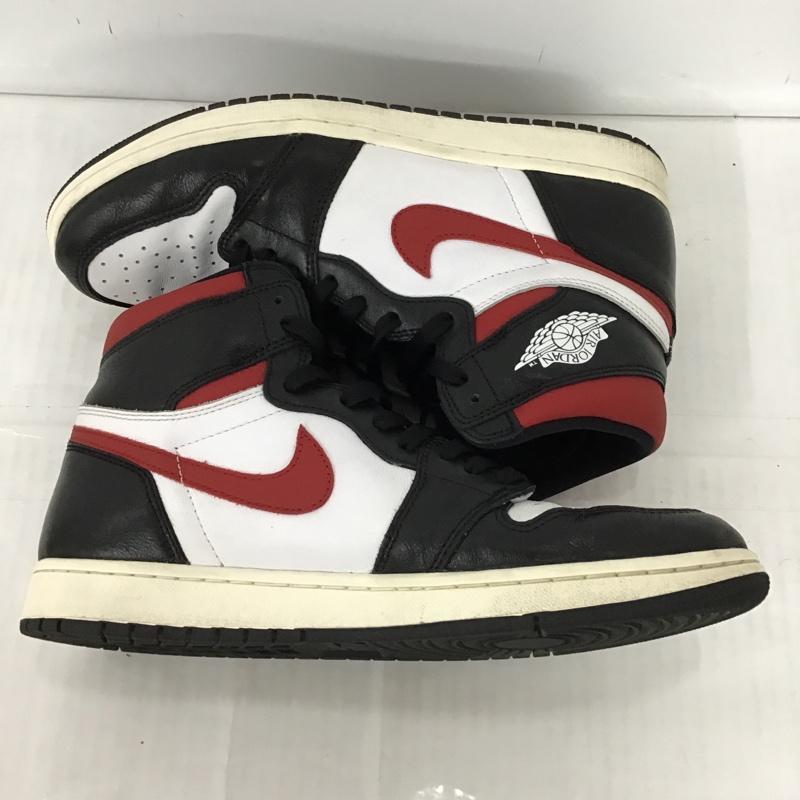 ナイキ NIKE スニーカー スニーカー 555088-061 AIR JORDAN 1 RETRO HIGH OG 28.5cm 箱有 28.5cm ロゴ、文字 白 / ホワイト / X 黒 / ブラック / X 赤 / レッド /  メンズ USED 古着 中古 10094405