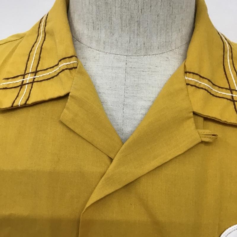 テンダーロイン TENDERLOIN シャツ、ブラウス 半袖 オープンカラーシャツ S ロゴ、文字 マスタード / マスタード /  メンズ USED 古着 中古 10094437