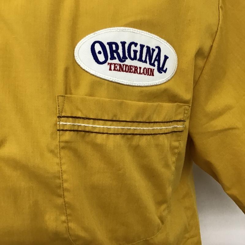 テンダーロイン TENDERLOIN シャツ、ブラウス 半袖 オープンカラーシャツ S ロゴ、文字 マスタード / マスタード /  メンズ USED 古着 中古 10094437