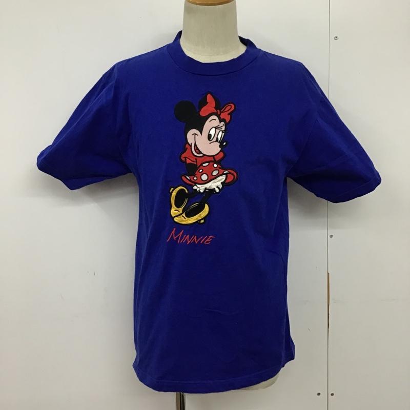 古着 USED Tシャツ 半袖 クルーネック ミニーマウス M キャラクター 青 / ブルー /  メンズ USED 古着 中古 10094457