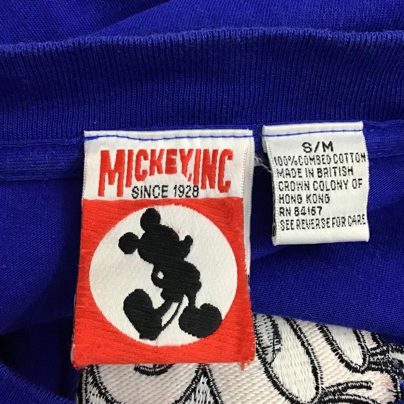 古着 USED Tシャツ 半袖 クルーネック ミニーマウス M キャラクター 青 / ブルー /  メンズ USED 古着 中古 10094457