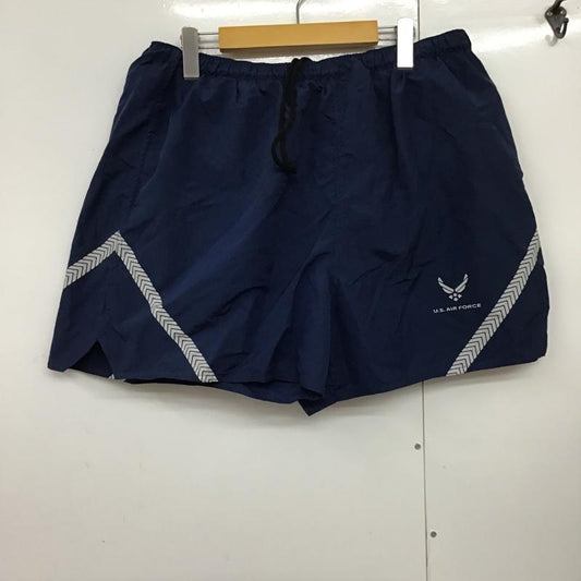 ユーエスエアフォース U.S.AIRFORCE パンツ ショートパンツ 8415-01-518-4761 トレーニングパンツ ロゴ XXL プリント 紺 / ネイビー /  メンズ USED 古着 中古 10094486