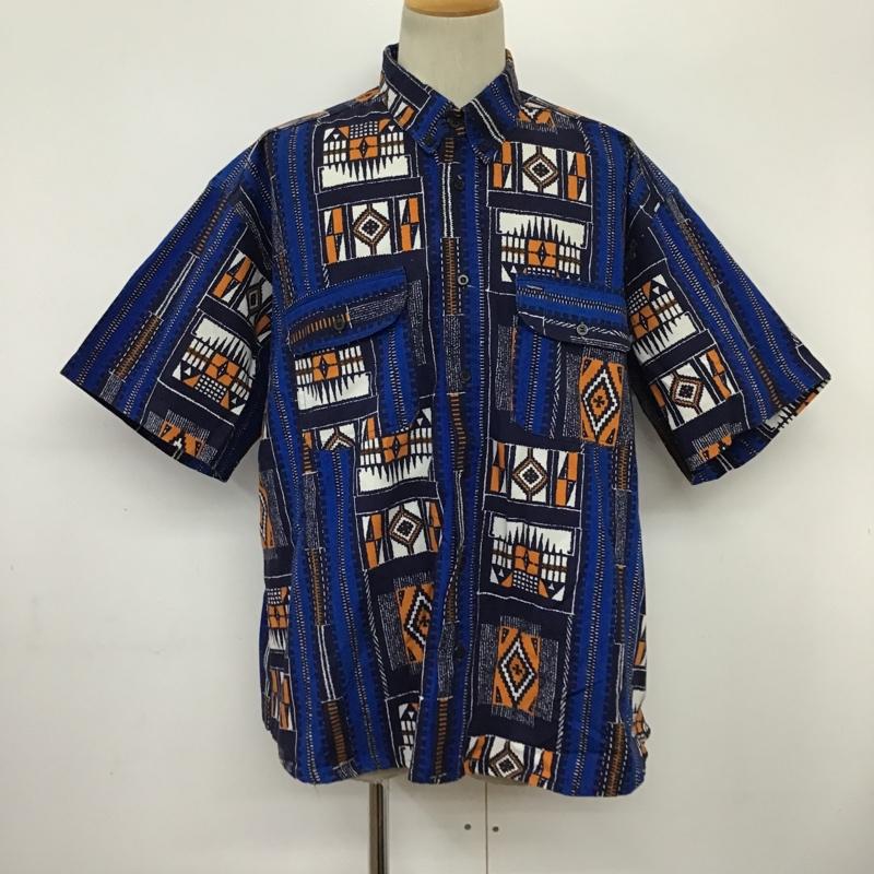 古着 USED シャツ、ブラウス 半袖 ボタンダウン 総柄 マルチカラー / マルチカラー /  メンズ USED 古着 中古 10094488