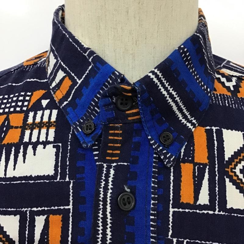 古着 USED シャツ、ブラウス 半袖 ボタンダウン 総柄 マルチカラー / マルチカラー /  メンズ USED 古着 中古 10094488