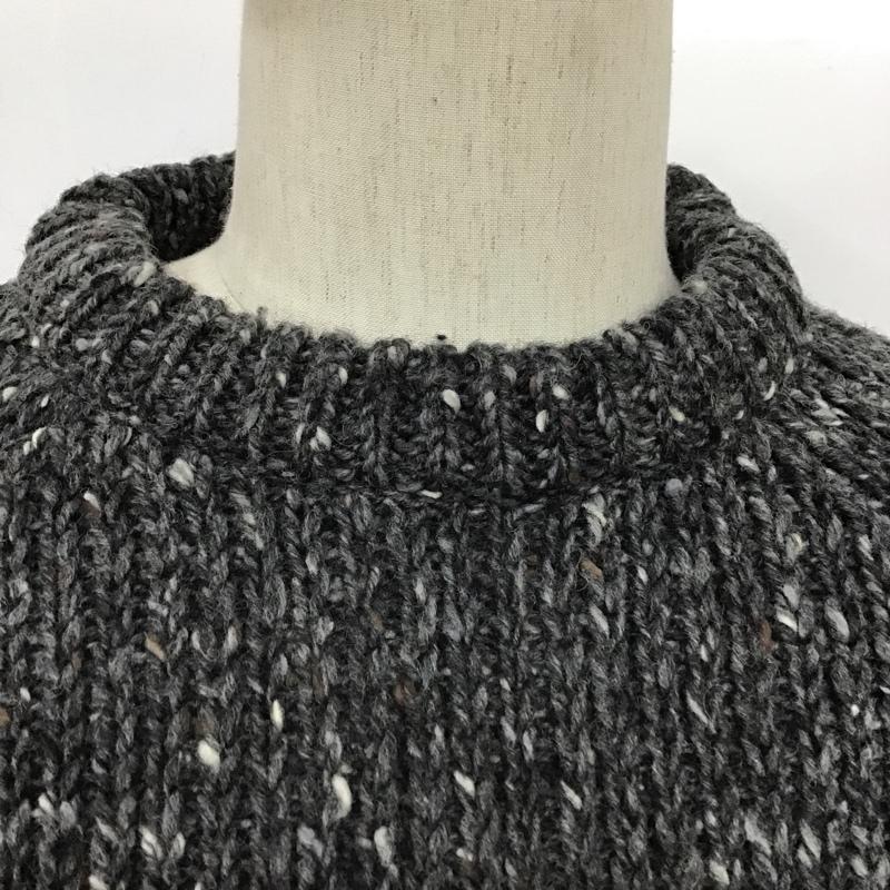 古着 USED ニット、セーター 長袖 ラグランスリーブ ウール M 無地 ダークグレー / ダークグレー /  メンズ USED 古着 中古 10094497