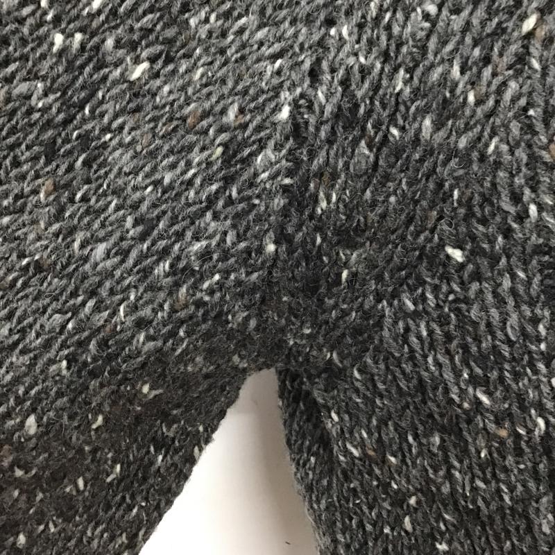 古着 USED ニット、セーター 長袖 ラグランスリーブ ウール M 無地 ダークグレー / ダークグレー /  メンズ USED 古着 中古 10094497