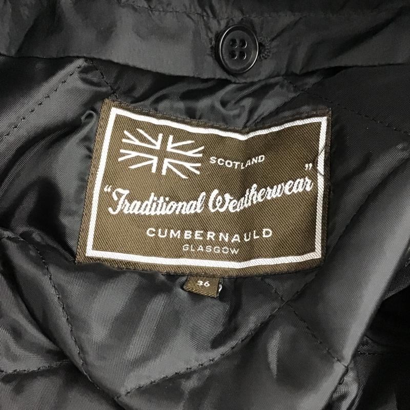 トラディショナルウェザーウェア Traditional Weatherwear コート トレンチコート 072HF-7806 ナイロン ライナー付き 36 無地 黒 / ブラック /  メンズ USED 古着 中古 10094516