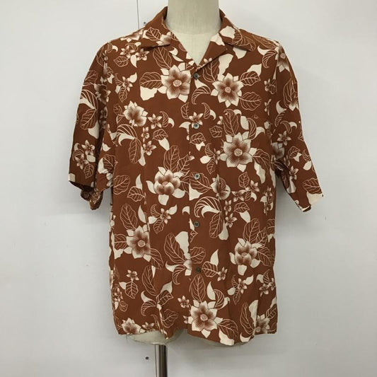 フリークスストア FREAK'S STORE シャツ、ブラウス 半袖 F22SS020SH オープンカラー M 花柄 茶 / ブラウン /  メンズ USED 古着 中古 10094519