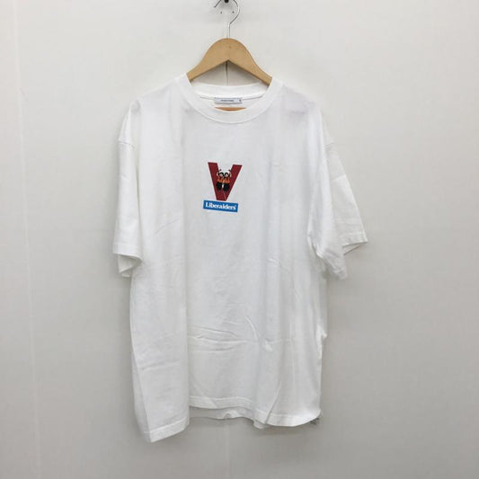 リベレイダース Liberaiders Tシャツ 半袖 VICTORY TEE XL プリント X キャラクター 白 / ホワイト /  メンズ USED 古着 中古 10094528