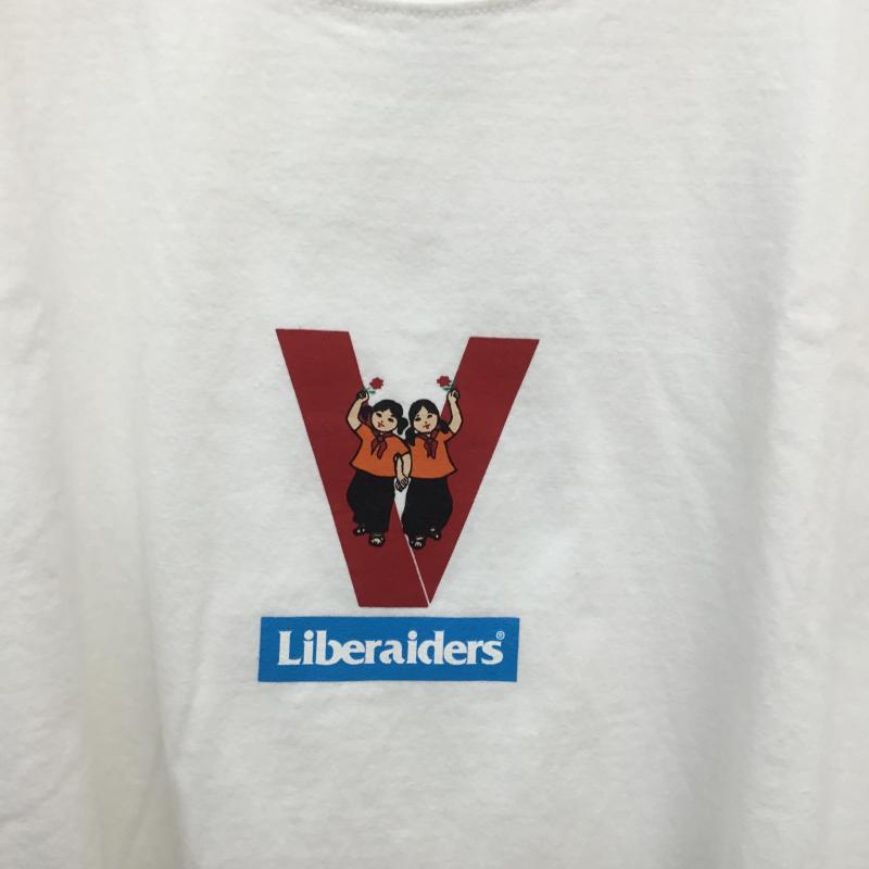 リベレイダース Liberaiders Tシャツ 半袖 VICTORY TEE XL プリント X キャラクター 白 / ホワイト /  メンズ USED 古着 中古 10094528