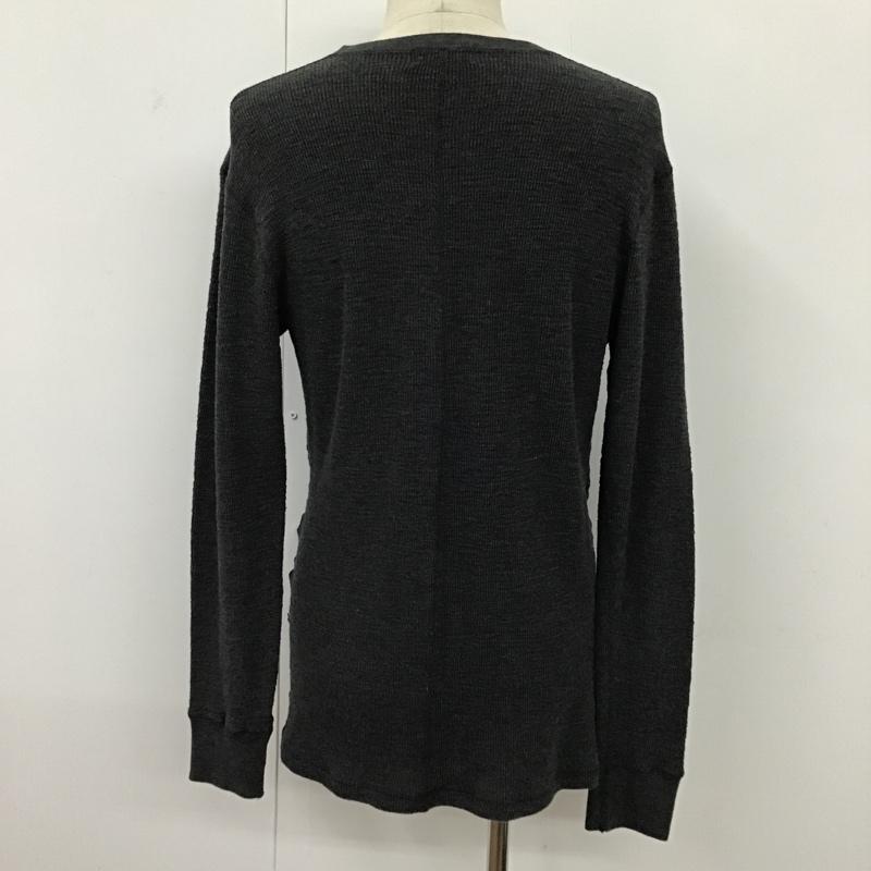 ビームス ハート BEAMS HEART Tシャツ 長袖 42-14-0045-152 Vネック L 無地 チャコールグレー / チャコールグレー /  メンズ USED 古着 中古 10094565