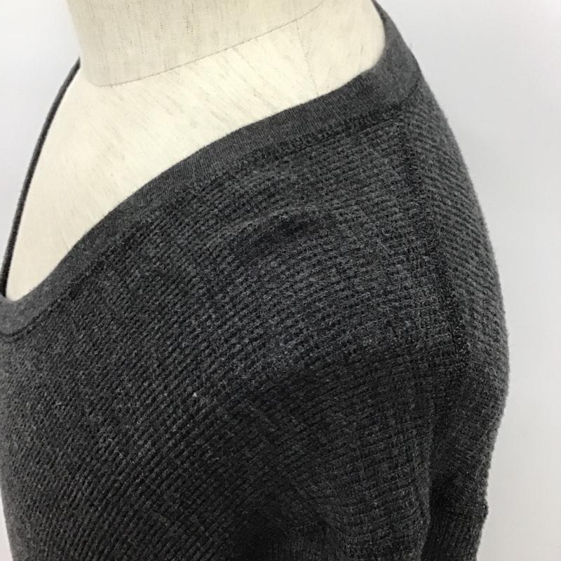 ビームス ハート BEAMS HEART Tシャツ 長袖 42-14-0045-152 Vネック L 無地 チャコールグレー / チャコールグレー /  メンズ USED 古着 中古 10094565