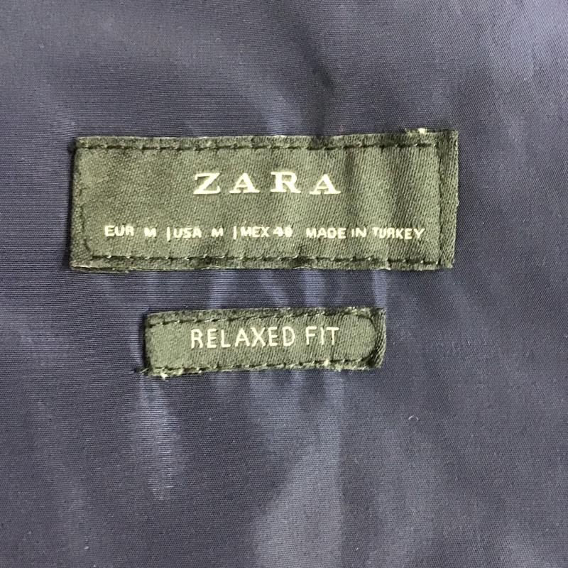 ザラ ZARA シャツ、ブラウス 長袖 0706 456 401 M 無地 紺 / ネイビー /  メンズ USED 古着 中古 10094566