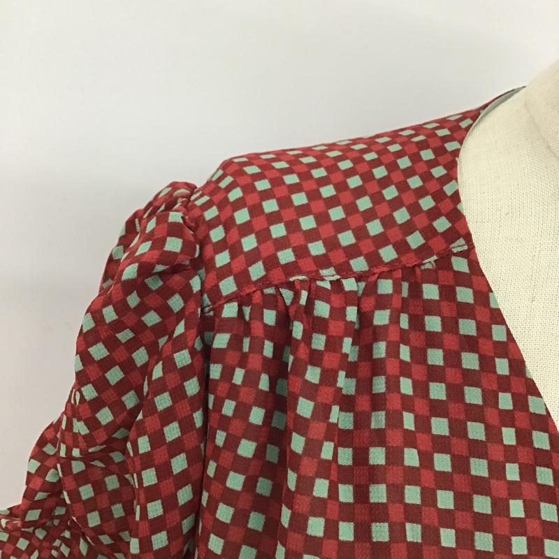 スライ SLY ワンピース ロングスカート 030AAM33-0260 カシュクール 1 チェック ボルドー / ボルドー / X 薄緑 / ライトグリーン /  レディース USED 古着 中古 10094660
