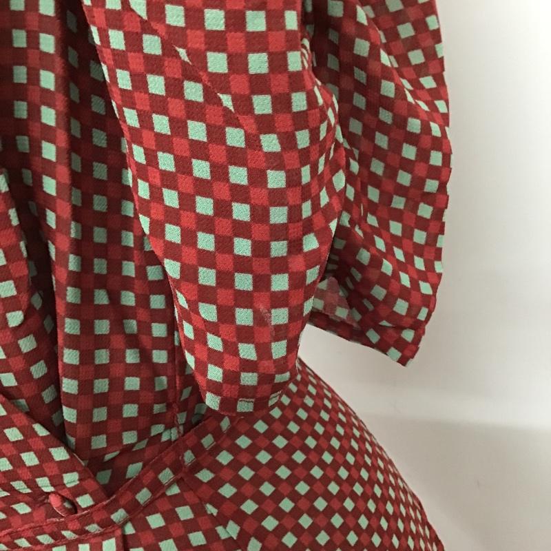 スライ SLY ワンピース ロングスカート 030AAM33-0260 カシュクール 1 チェック ボルドー / ボルドー / X 薄緑 / ライトグリーン /  レディース USED 古着 中古 10094660