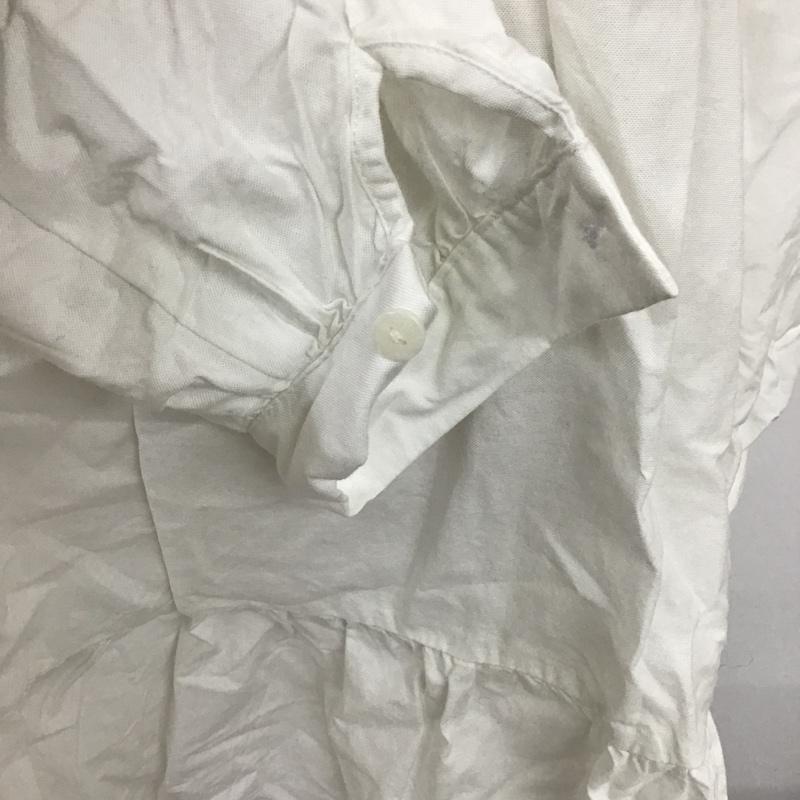 ザラ ZARA ワンピース ひざ丈スカート 2287 355 250 スキッパー ティアード L 無地 白 / ホワイト /  レディース USED 古着 中古 10094689