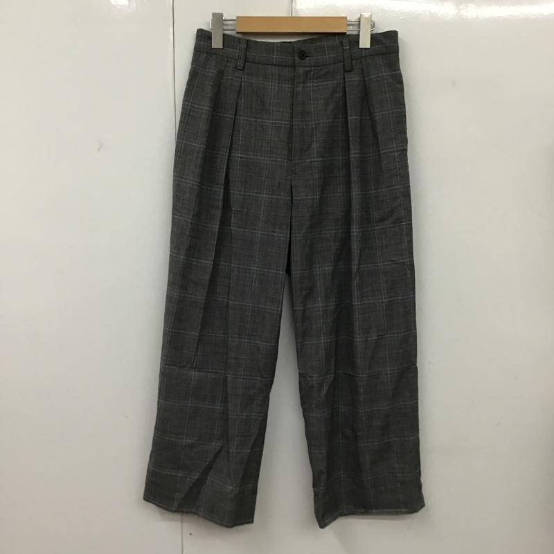 ステュディオス STUDIOUS パンツ スラックス 108241006 タック入り 2 チェック 灰 / グレー / X 白 / ホワイト / X 黒 / ブラック / X 水色 / ライトブルー /  メンズ USED 古着 中古 10094732
