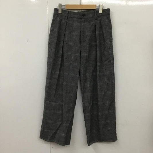 ステュディオス STUDIOUS パンツ スラックス 108241006 タック入り 2 チェック 灰 / グレー / X 白 / ホワイト / X 黒 / ブラック / X 水色 / ライトブルー /  メンズ USED 古着 中古 10094732