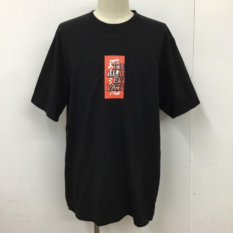 ブラックアイパッチ Black eye patch カットソー 半袖 半袖カットソー プリントTシャツ XL ロゴ、文字 黒 / ブラック /  メンズ USED 古着 中古 10094743