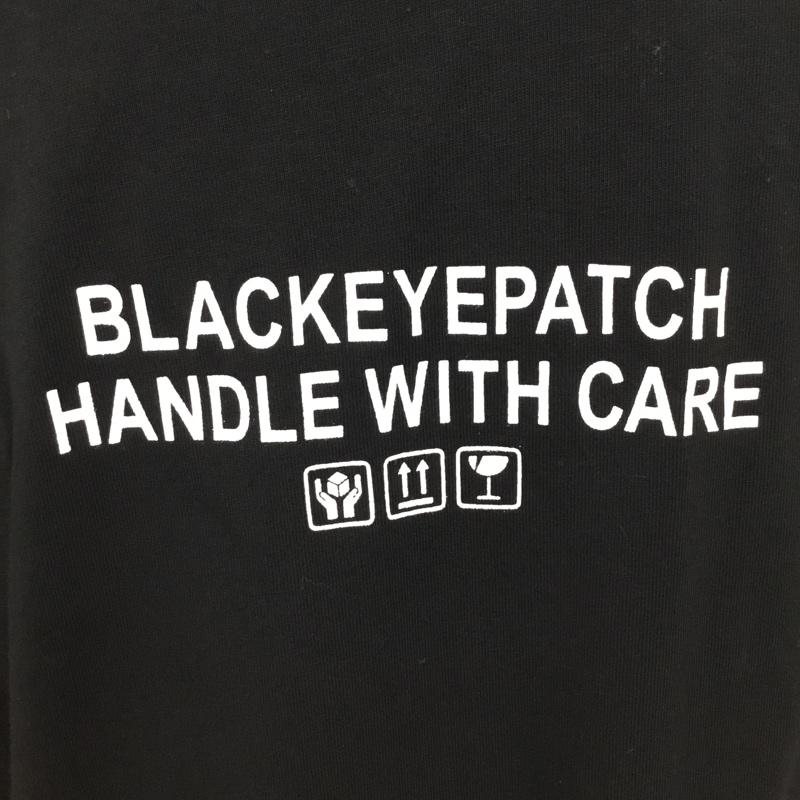 ブラックアイパッチ Black eye patch カットソー 半袖 半袖カットソー プリントTシャツ XL ロゴ、文字 黒 / ブラック /  メンズ USED 古着 中古 10094743