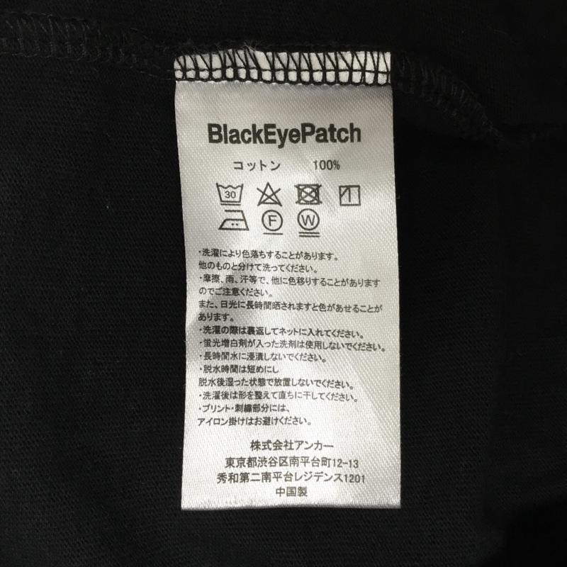 ブラックアイパッチ Black eye patch カットソー 半袖 半袖カットソー プリントTシャツ XL ロゴ、文字 黒 / ブラック /  メンズ USED 古着 中古 10094743