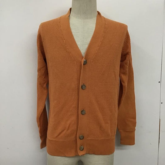 ロンハーマン Ron Herman カーディガン 長袖 612080049-1071 Vネック コットン S 無地 橙 / オレンジ /  メンズ USED 古着 中古 10094750