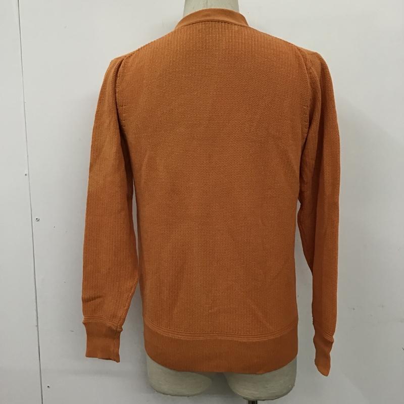 ロンハーマン Ron Herman カーディガン 長袖 612080049-1071 Vネック コットン S 無地 橙 / オレンジ /  メンズ USED 古着 中古 10094750