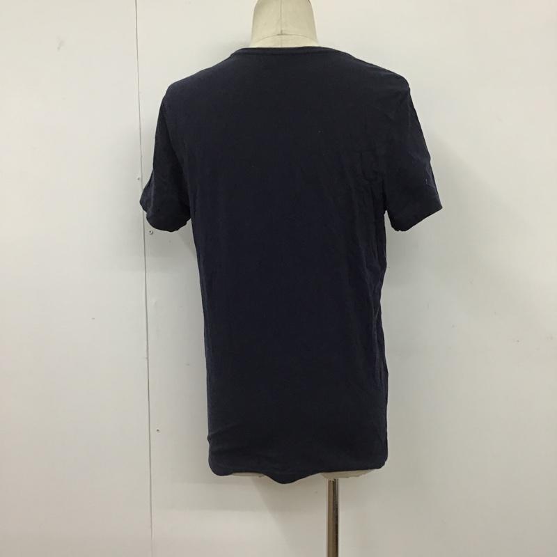 トミーヒルフィガー TOMMY HILFIGER Tシャツ 半袖 クルーネック S ワンポイント 紺 / ネイビー /  メンズ USED 古着 中古 10094766