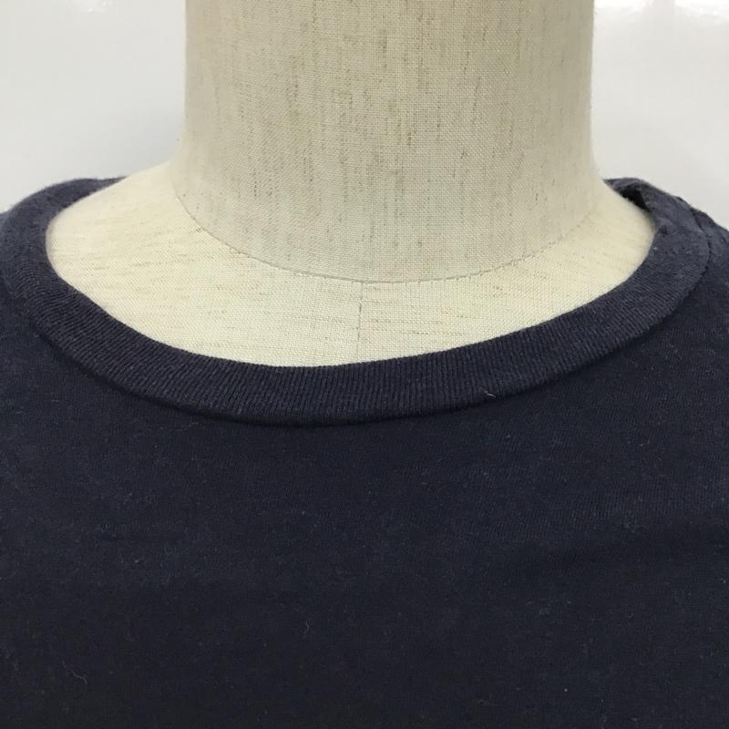 トミーヒルフィガー TOMMY HILFIGER Tシャツ 半袖 クルーネック S ワンポイント 紺 / ネイビー /  メンズ USED 古着 中古 10094766