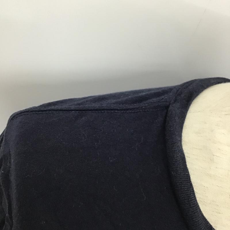 トミーヒルフィガー TOMMY HILFIGER Tシャツ 半袖 クルーネック S ワンポイント 紺 / ネイビー /  メンズ USED 古着 中古 10094766
