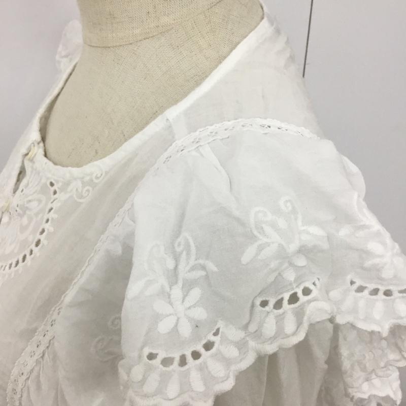 ザラウーマン ZARA WOMAN カットソー 長袖 6895 244 251 フリル S 刺繍 白 / ホワイト /  レディース USED 古着 中古 10094777