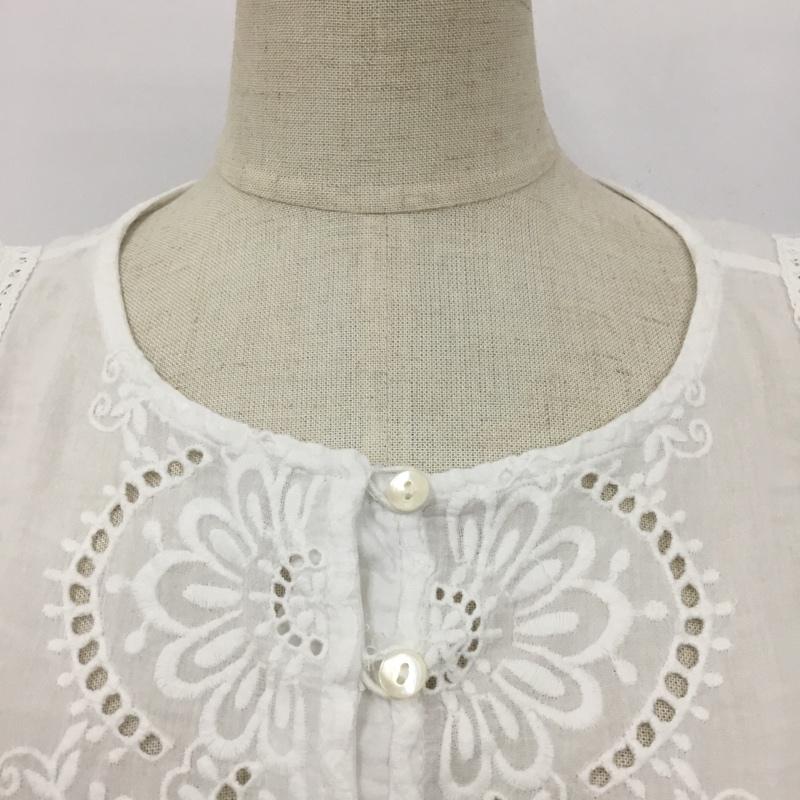 ザラウーマン ZARA WOMAN カットソー 長袖 6895 244 251 フリル S 刺繍 白 / ホワイト /  レディース USED 古着 中古 10094777