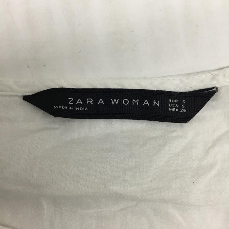 ザラウーマン ZARA WOMAN カットソー 長袖 6895 244 251 フリル S 刺繍 白 / ホワイト /  レディース USED 古着 中古 10094777