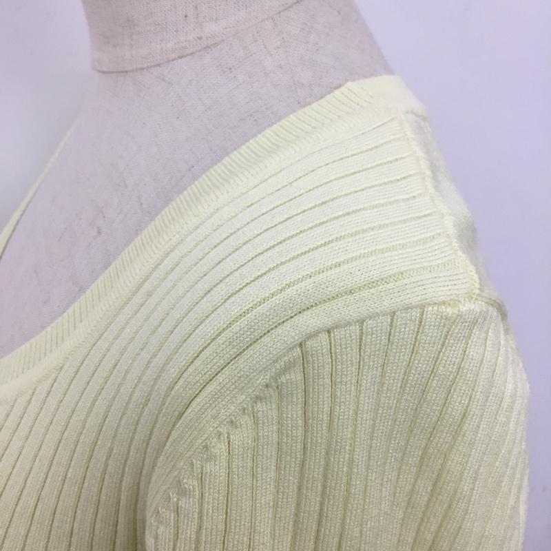 ザラ ZARA ワンピース ロングスカート 3471 004 570 リブ M 無地 黄 / イエロー /  レディース USED 古着 中古 10094781