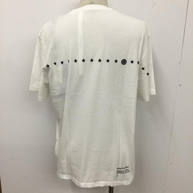 モンクレール MONCLER Tシャツ 半袖 G209U8C000038392B 半袖カットソー プリントTシャツ M プリント 白 / ホワイト /  メンズ USED 古着 中古 10094789