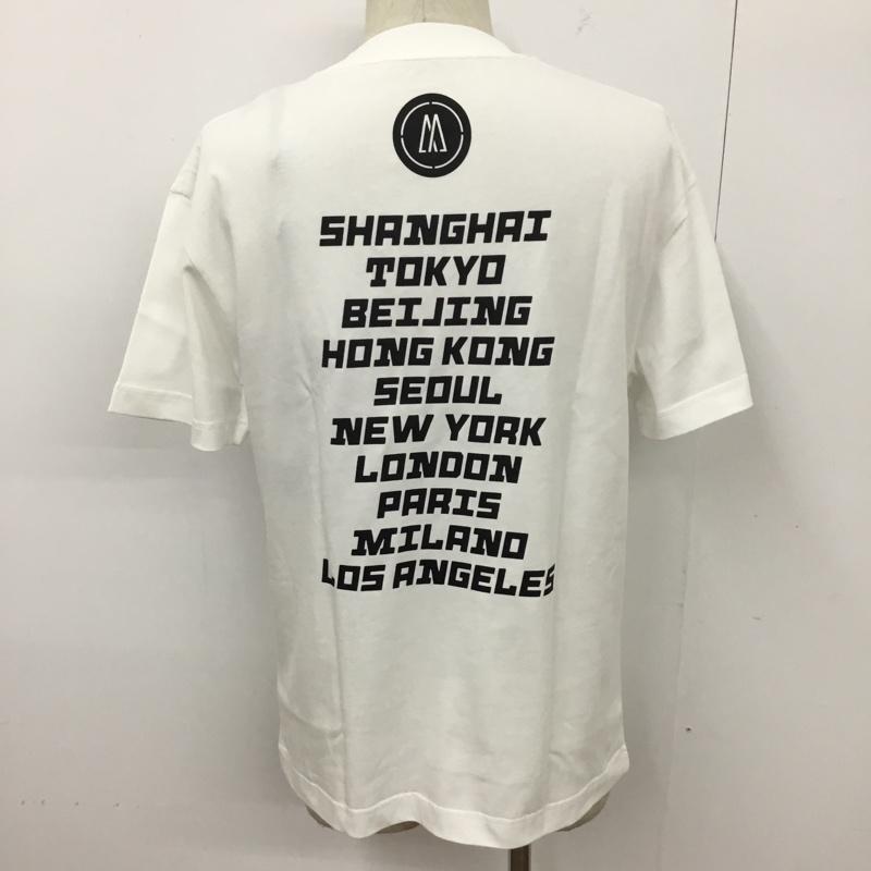 モンクレール MONCLER Tシャツ 半袖 C-SCOM-21-11908 Tシャツ プリントTシャツ 半袖カットソー S ロゴ、文字 白 / ホワイト /  メンズ USED 古着 中古 10094797