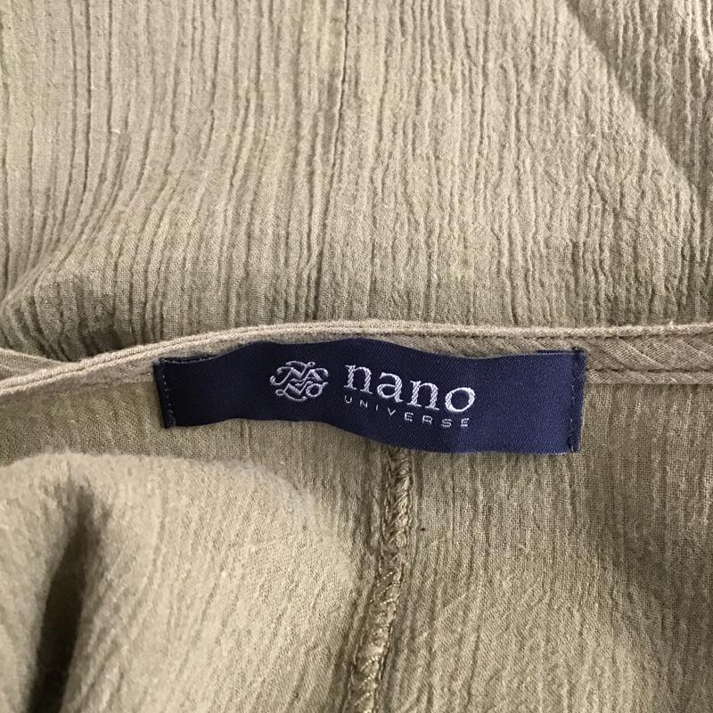 ナノユニバース nano・universe ワンピース ロングスカート 673-9219005 ノースリーブワンピース 切替フレアスカート ロングワンピース FREE 無地 カーキ / カーキ /  レディース USED 古着 中古 10094844