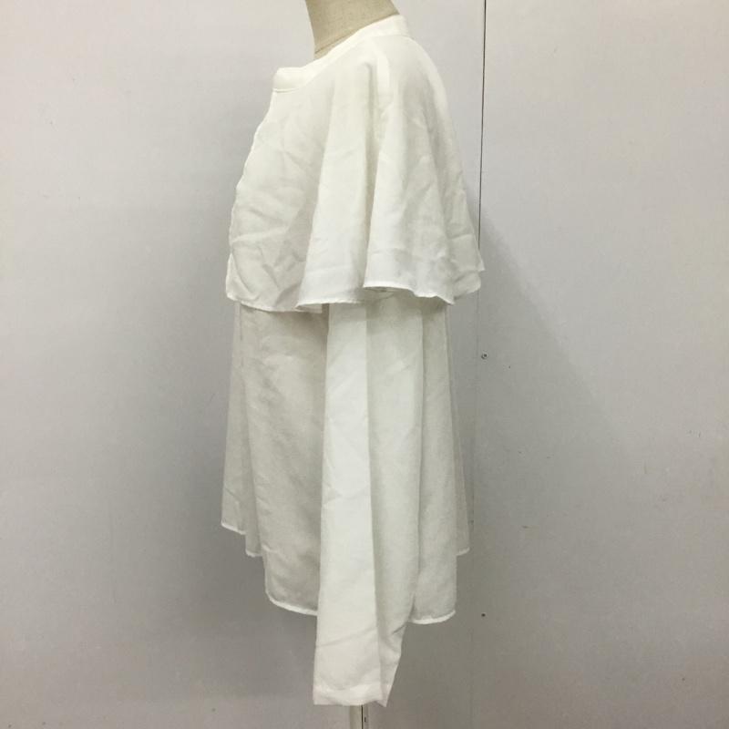 レプシィム LEPSIM カットソー 長袖 LPO62096RM ワイドスリーブラッフルブラウス FREE 無地 白 / ホワイト /  レディース USED 古着 中古 10094890