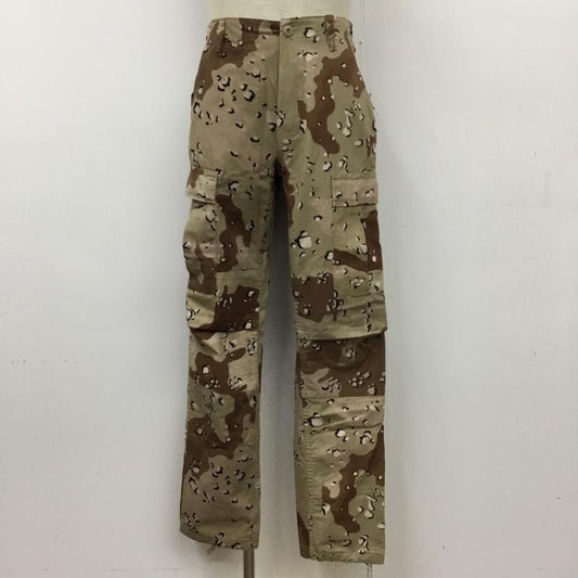 古着 USED パンツ ワークパンツ、ペインターパンツ ミリタリーパンツ S カモフラージュ柄・迷彩 茶 / ブラウン / X ベージュ / ベージュ / X 白 / ホワイト / X 黒 / ブラック /  メンズ USED 古着 中古 10094950
