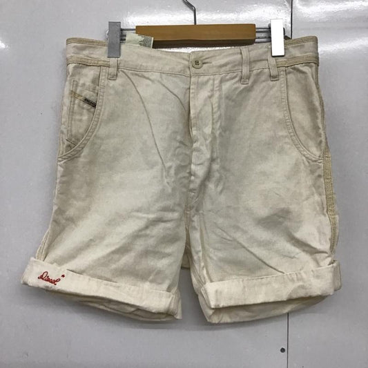 ディーゼル DIESEL パンツ ショートパンツ ロールアップ 30 プリント アイボリー / アイボリー /  メンズ USED 古着 中古 10094968