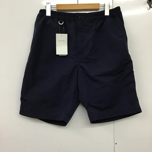 ソフネット SOPHNET. パンツ ショートパンツ SOPH-180017 EASY SHORTS SOLOTEX タグ付き イージーパンツ M 無地 紺 / ネイビー /  メンズ USED 古着 中古 10094978